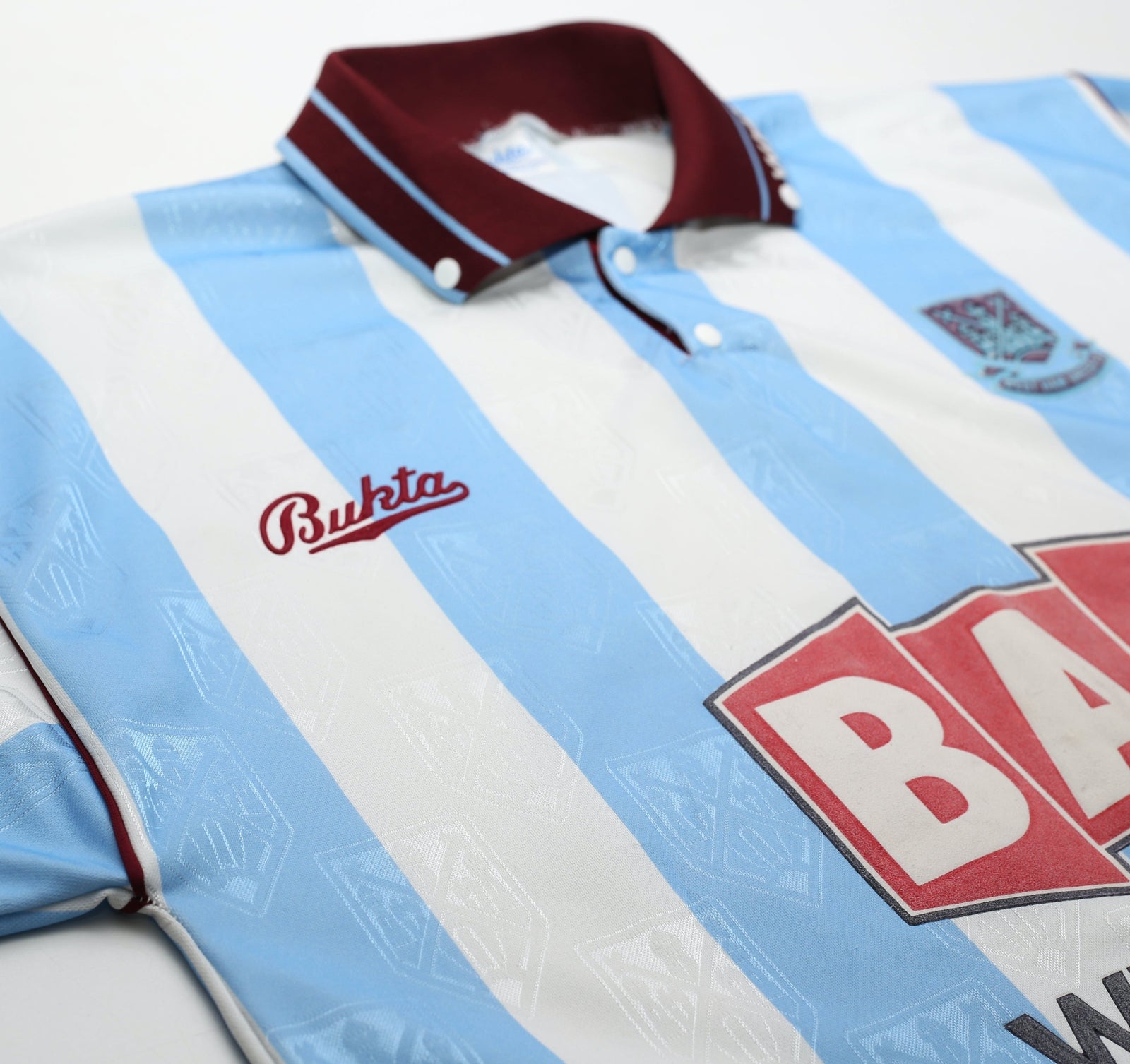 1991/92 WEST HAM UNITED Vintage Bukta Away Football Shirt (L) 42/44