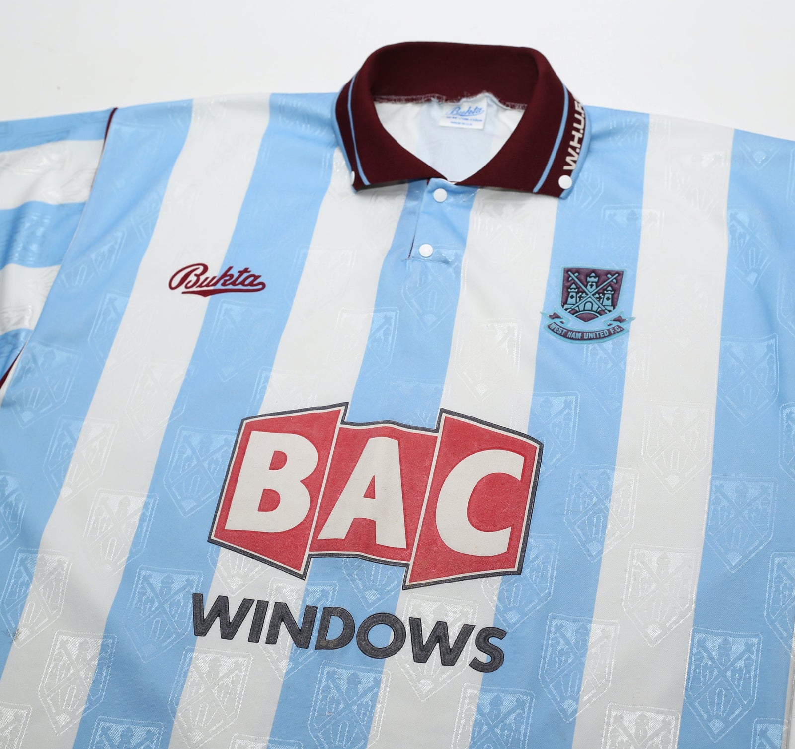 1991/92 WEST HAM UNITED Vintage Bukta Away Football Shirt (L) 42/44