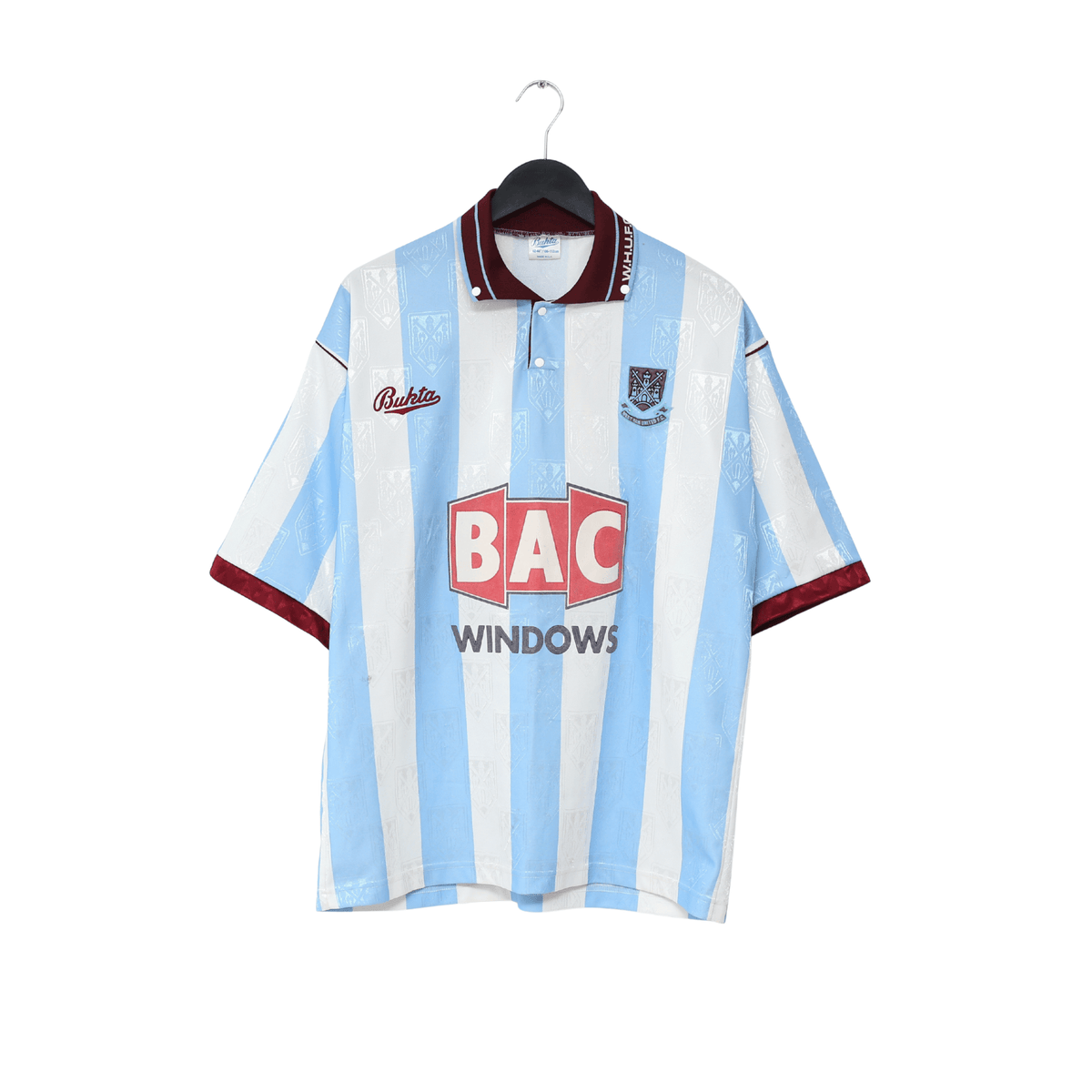1991/92 WEST HAM UNITED Vintage Bukta Away Football Shirt (L) 42/44