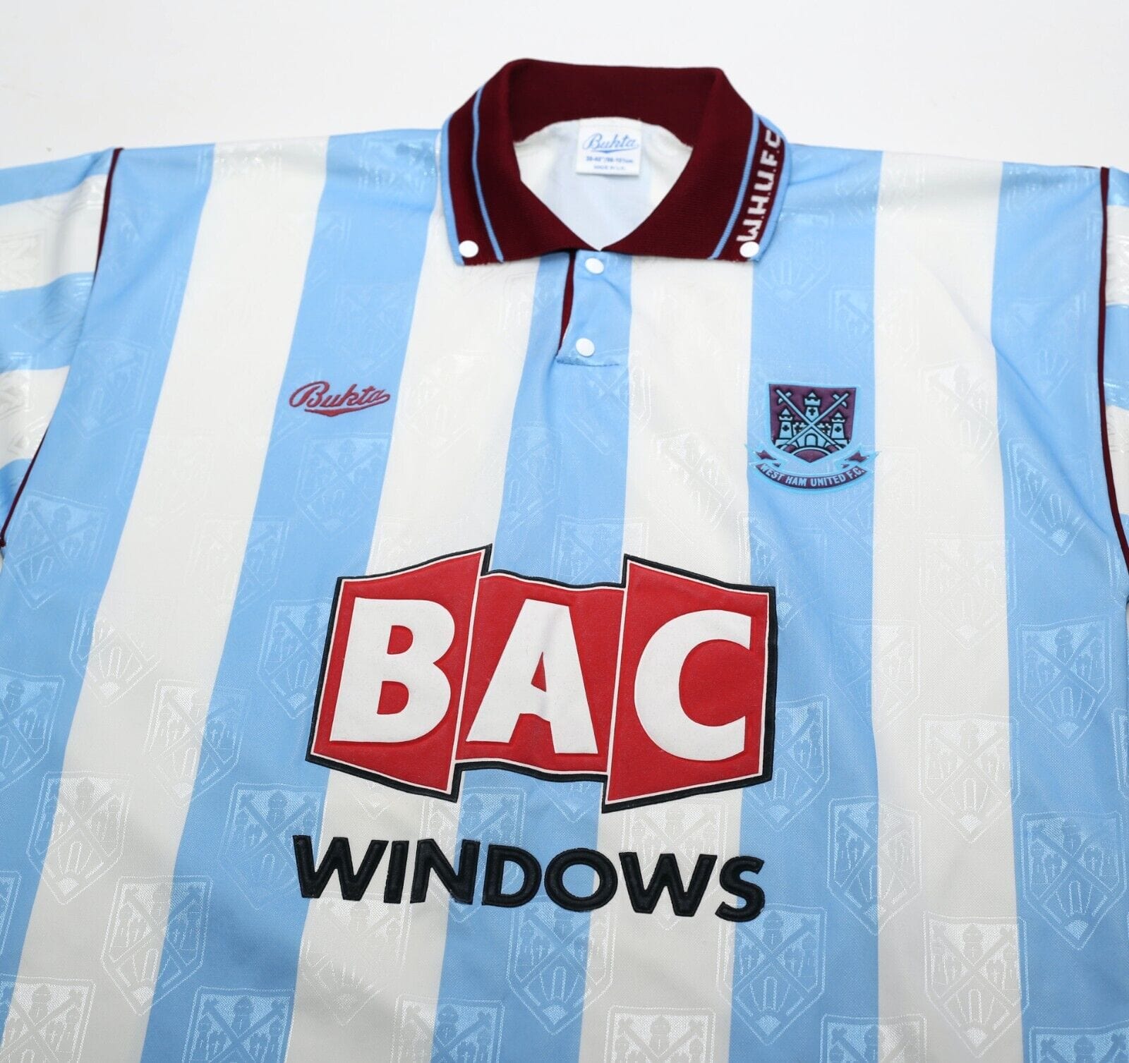 1991/92 WEST HAM UNITED Vintage Bukta Away Football Shirt (M) 38/40