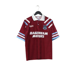 1991/92 West Ham United Vintage Bukta Home Football Shirt (S) 34/36