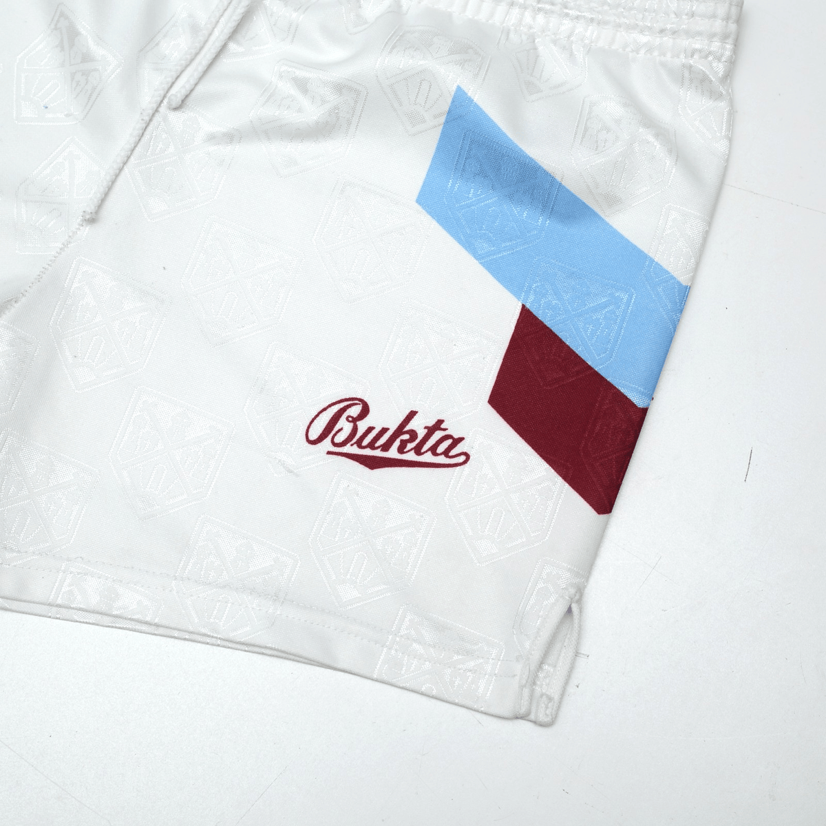 1991/92 West Ham United Vintage Bukta Home Football Shorts 30" Waist