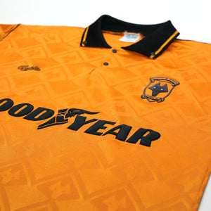1991/92 Wolverhampton Wanderers Vintage Bukta Home Football Shirt 42 (L) Wolves