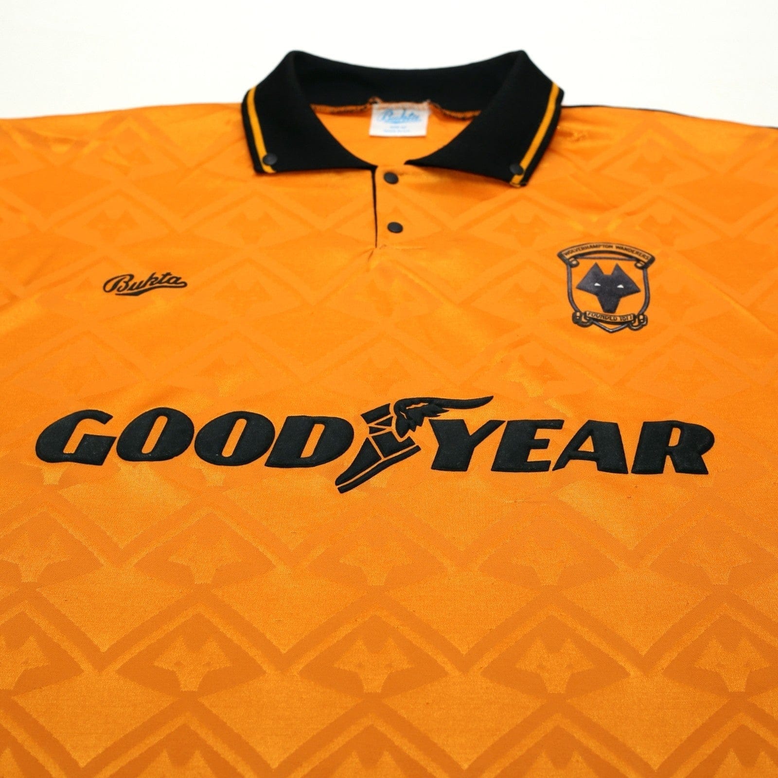 1991/92 Wolverhampton Wanderers Vintage Bukta Home Football Shirt 42 (L) Wolves
