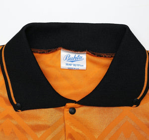 1991/92 WOLVERHAMPTON WANDERERS Vintage Bukta Home Football Shirt (M) SIGNED