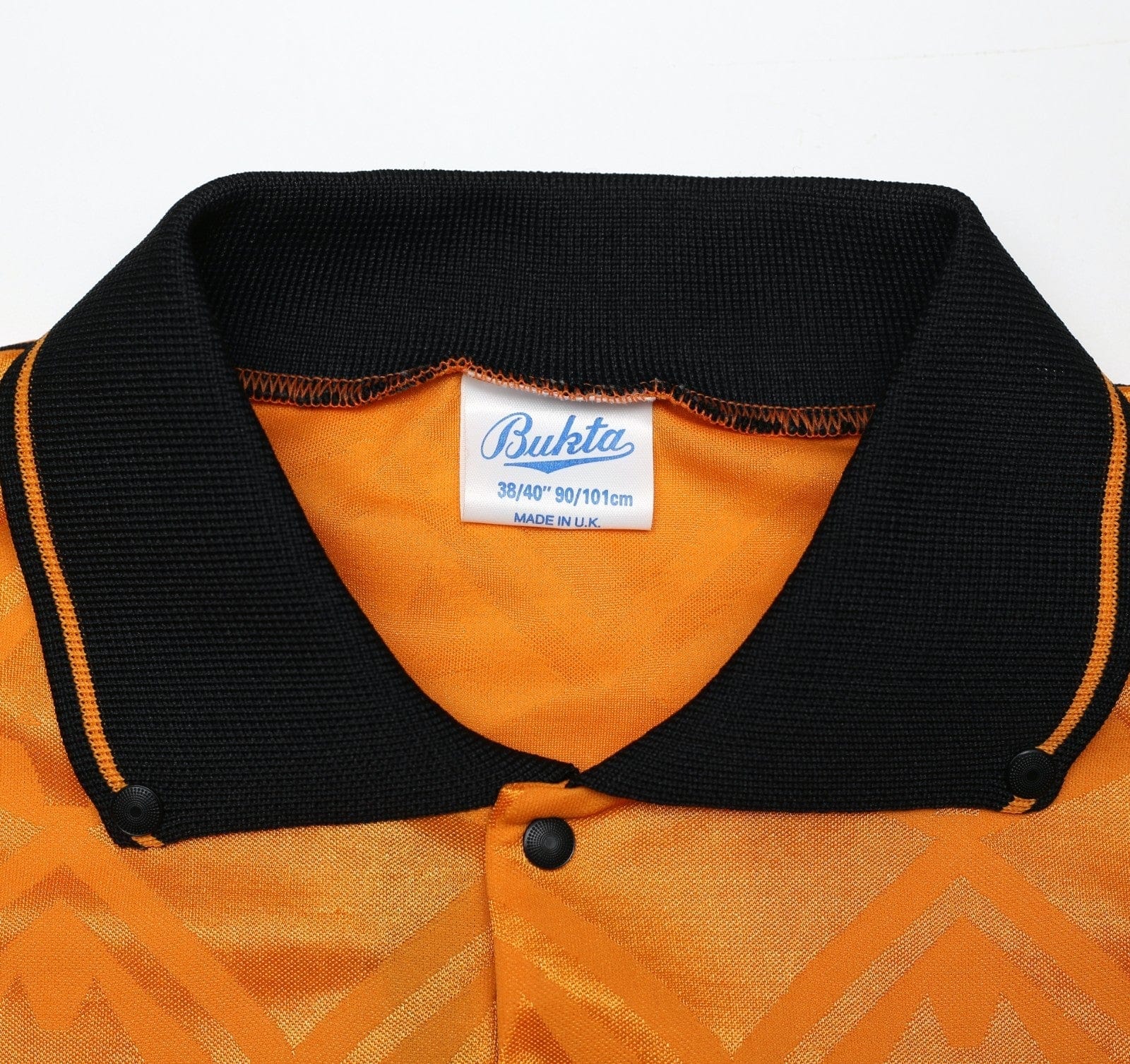 1991/92 WOLVERHAMPTON WANDERERS Vintage Bukta Home Football Shirt (M) SIGNED