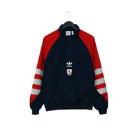 1991/93 Arsenal adidas Originals 1/4 Zip Football Track Top Jacket (M) Drill Top