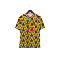 1991/93 Arsenal Retro adidas Originals Bruised Banana Away Football Shirt (S)