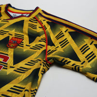 1991/93 Arsenal Retro adidas Originals Bruised Banana Away Football Shirt (S)