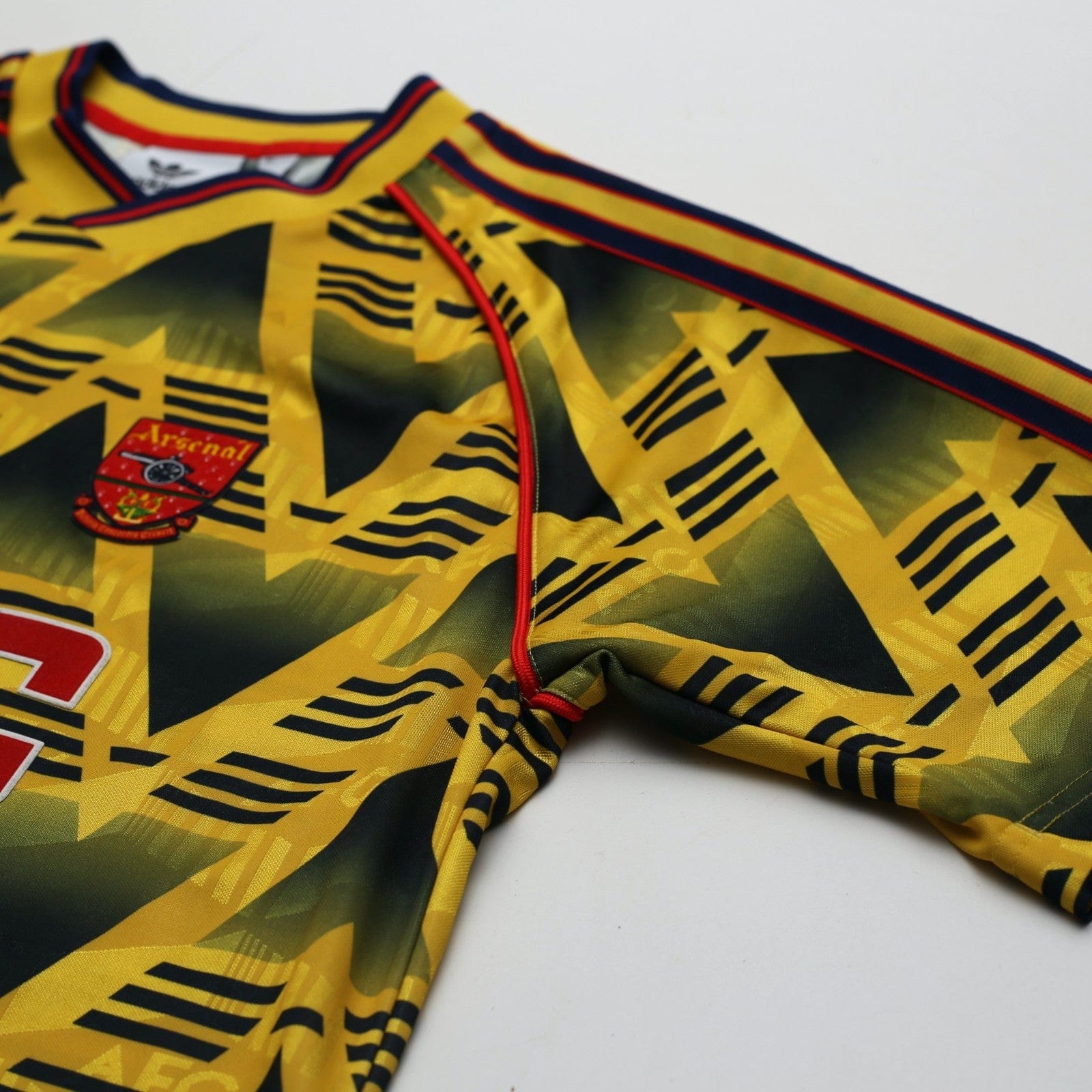 1991/93 Arsenal Retro adidas Originals Bruised Banana Away Football Shirt (S)