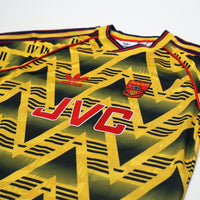 1991/93 Arsenal Retro adidas Originals Bruised Banana Away Football Shirt (S)