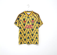 1991 93 ARSENAL Vintage adidas Bruised Banana Away Football Shirt M Football Shirt Collective