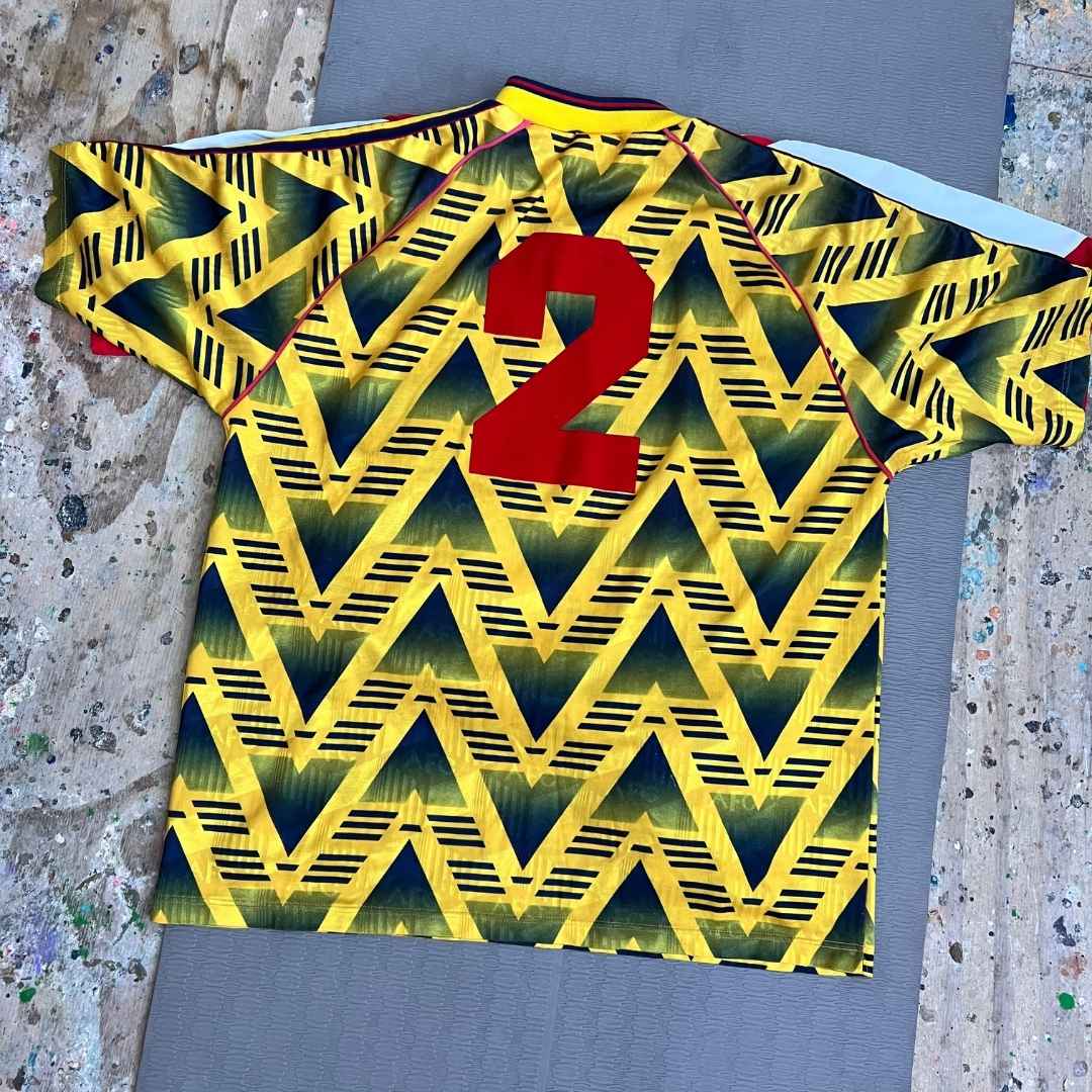 1991/93 Arsenal Vintage adidas Bruised Banana Away Football Shirt (XL) 44