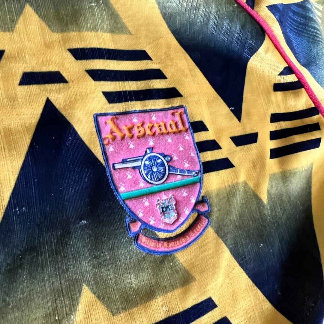 1991/93 Arsenal Vintage adidas Bruised Banana Away Football Shirt (XL) 44