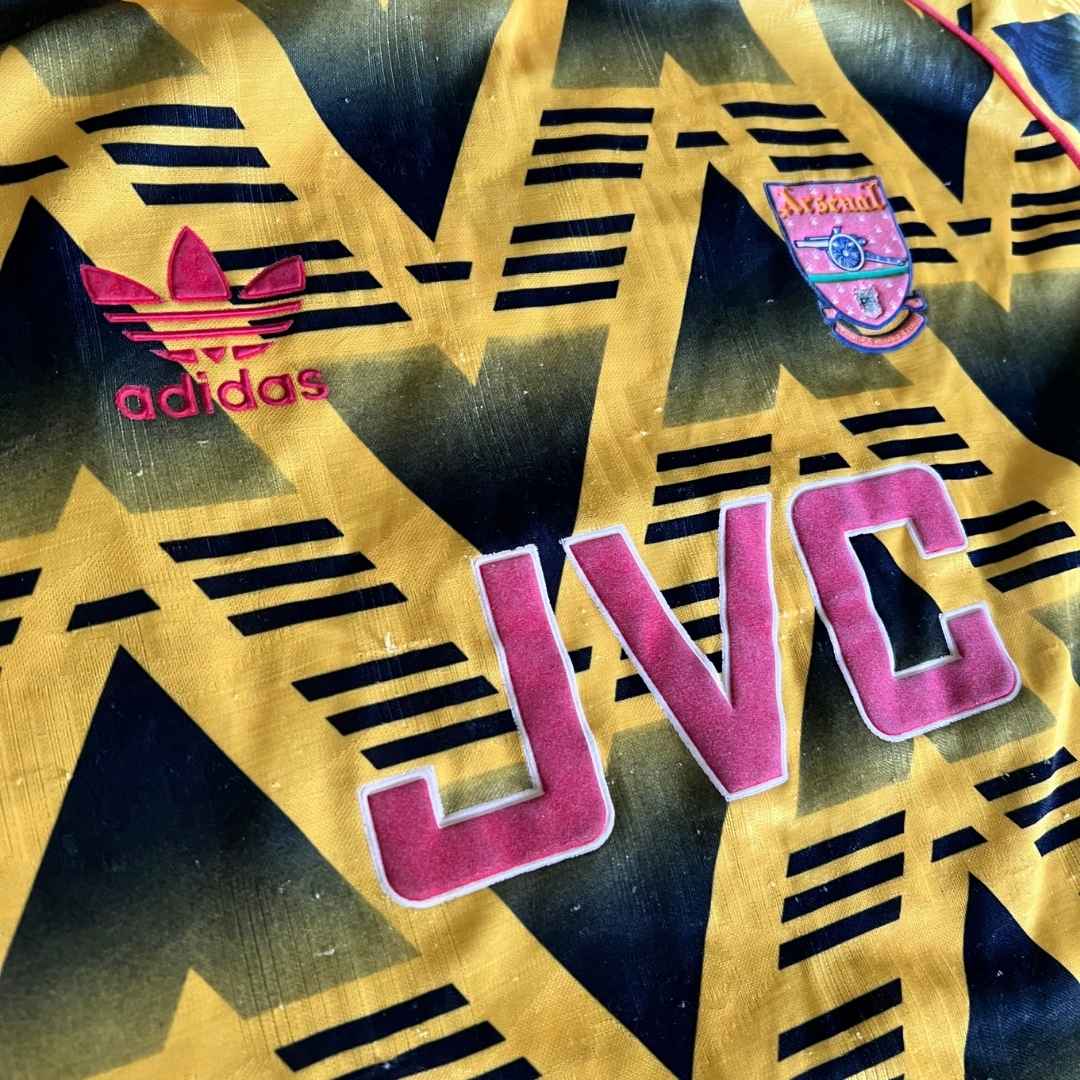 1991/93 Arsenal Vintage adidas Bruised Banana Away Football Shirt (XL) 44