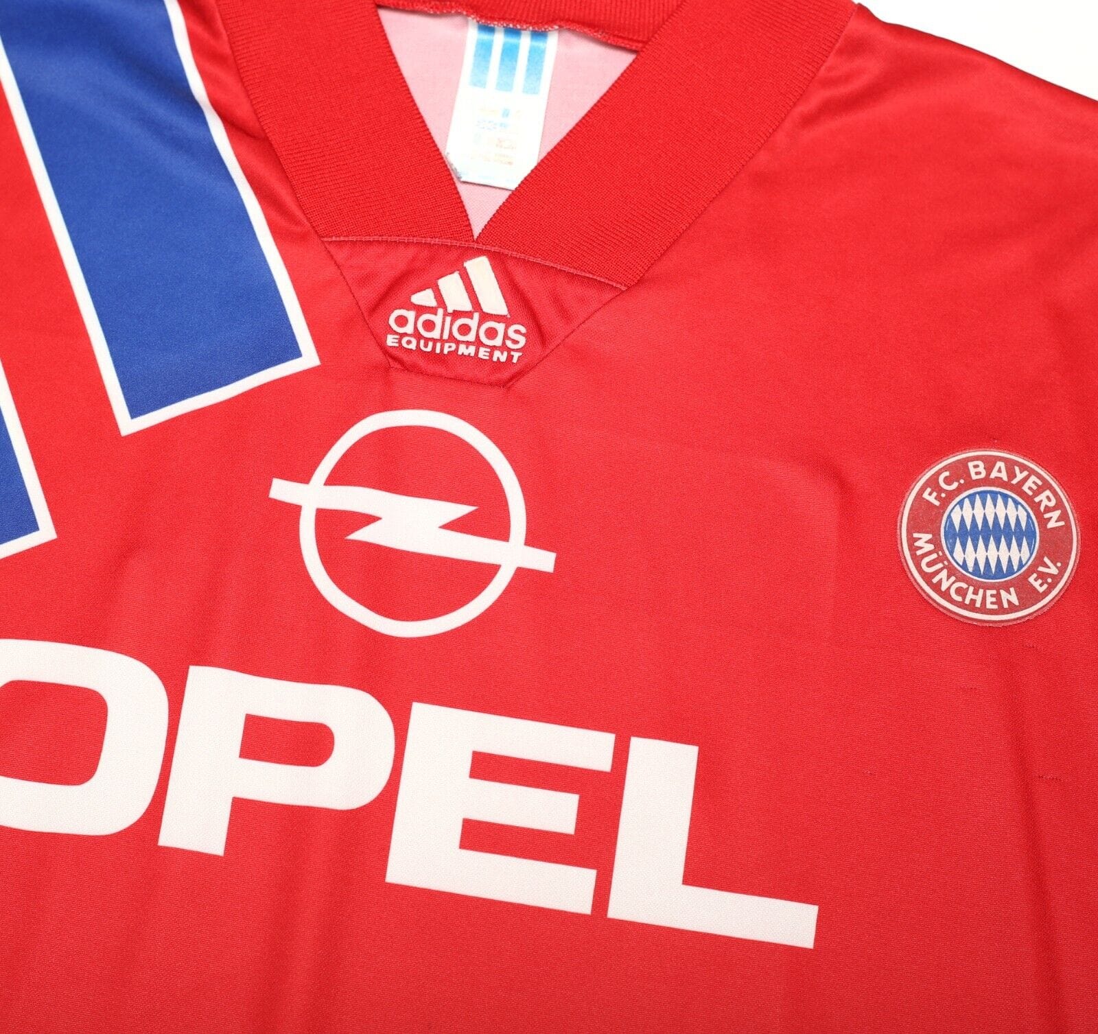 1991/93 BAYERN MUNICH Vintage adidas Home Football Shirt (XL)