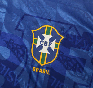 1991/93 BRAZIL Vintage Umbro Away Football Shirt (L)