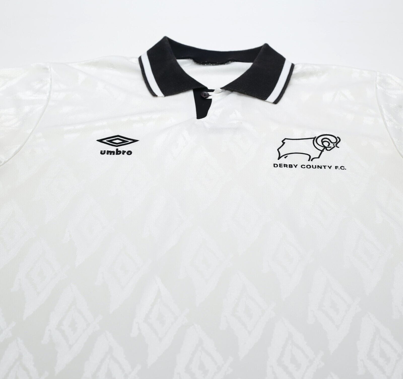 1991/93 DERBY COUNTY Vintage Umbro Home Football Shirt Jersey (L)