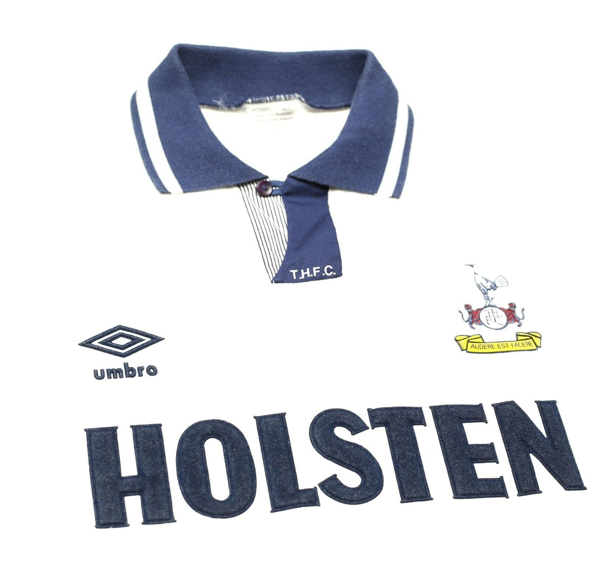 1991/93 GASCOIGNE #8 Tottenham Hotspur Vintage Umbro Home Football Shirt (L)