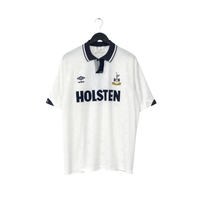 1991/93 Gascoigne #8 Tottenham Hotspur Vintage Umbro Home Football Shirt (XL)