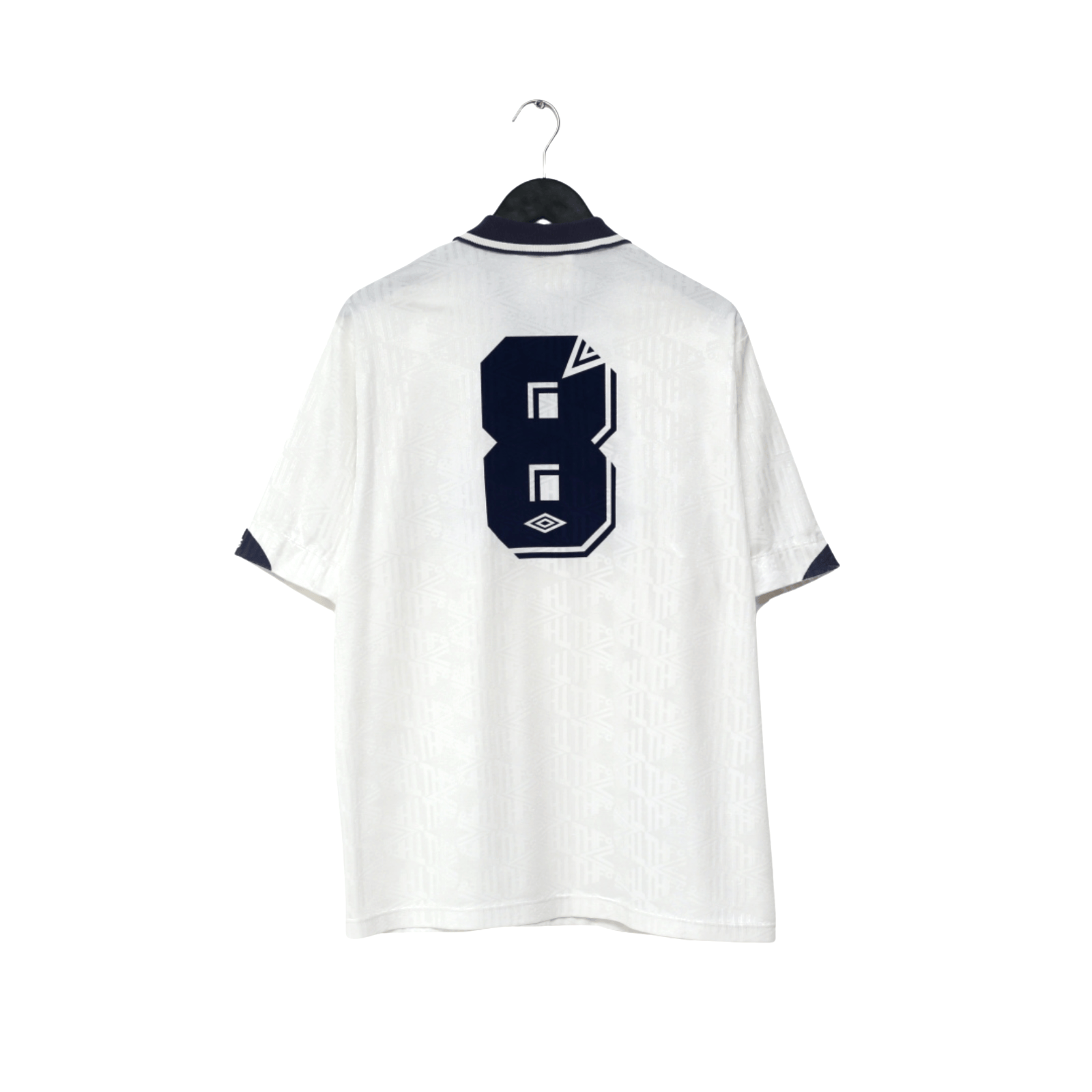 1991/93 Gascoigne #8 Tottenham Hotspur Vintage Umbro Home Football Shirt (XL)