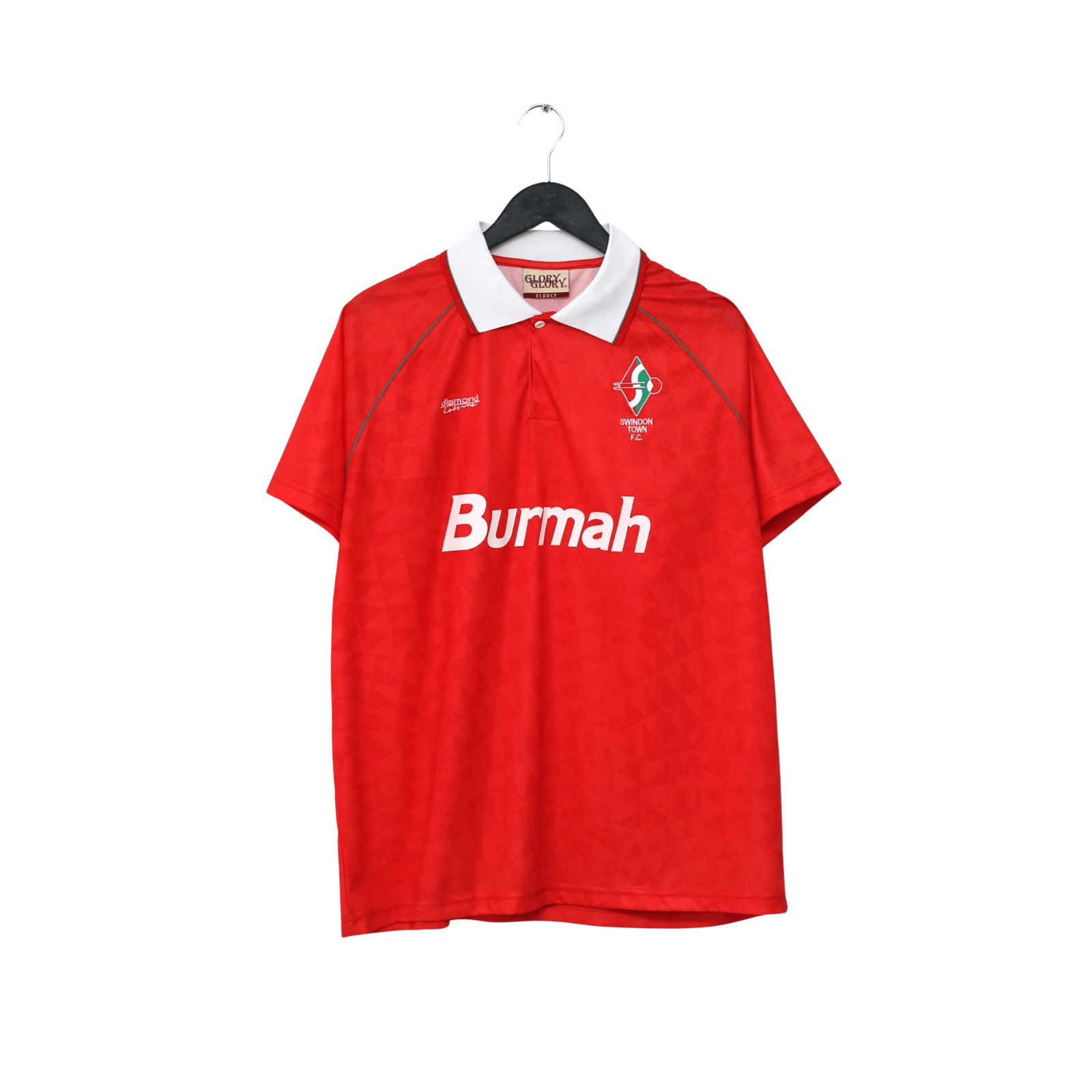 1991/93 Hoddle #4 Swindon Retro Diamond Leisure Home Football Shirt (XL)