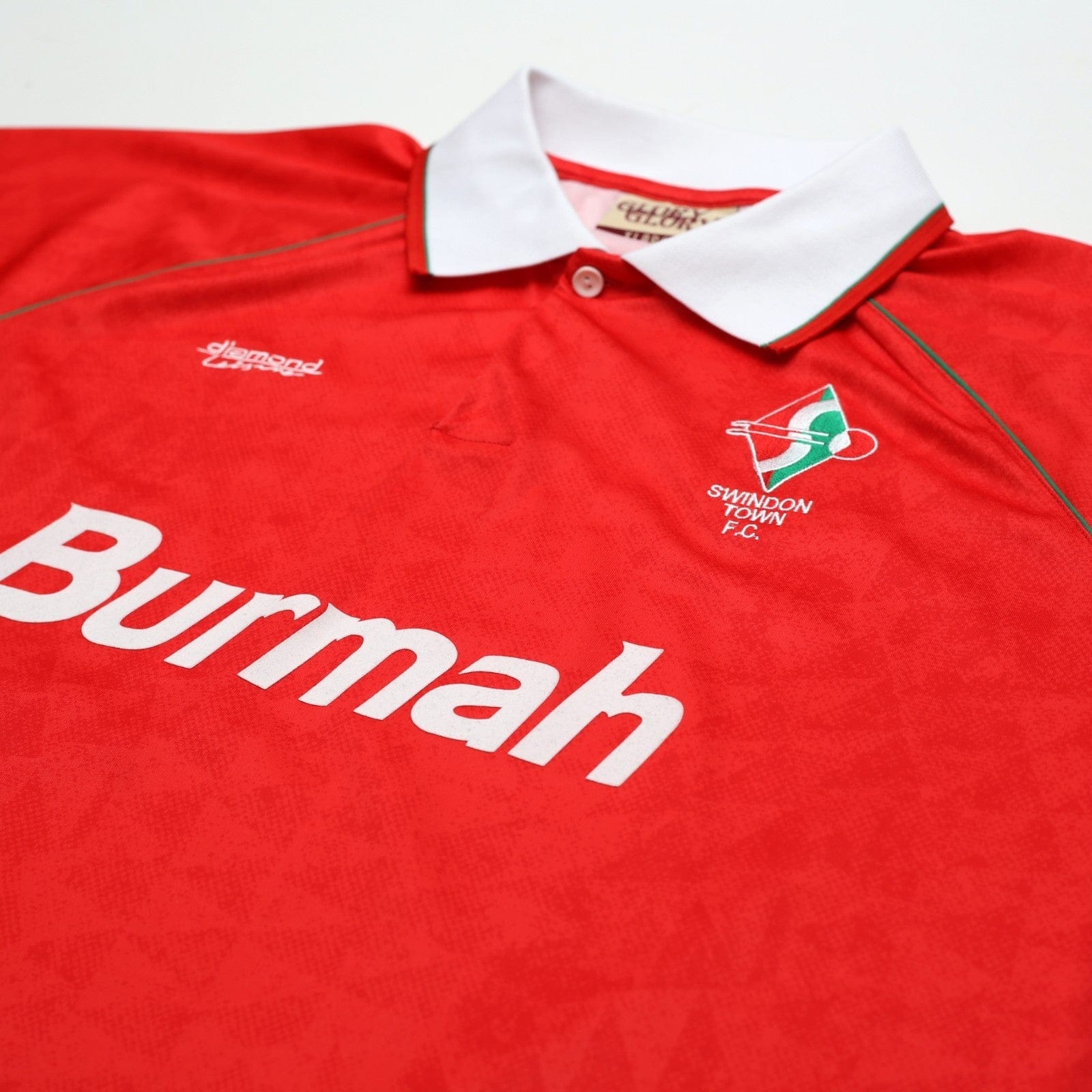 1991/93 Hoddle #4 Swindon Retro Diamond Leisure Home Football Shirt (XL)