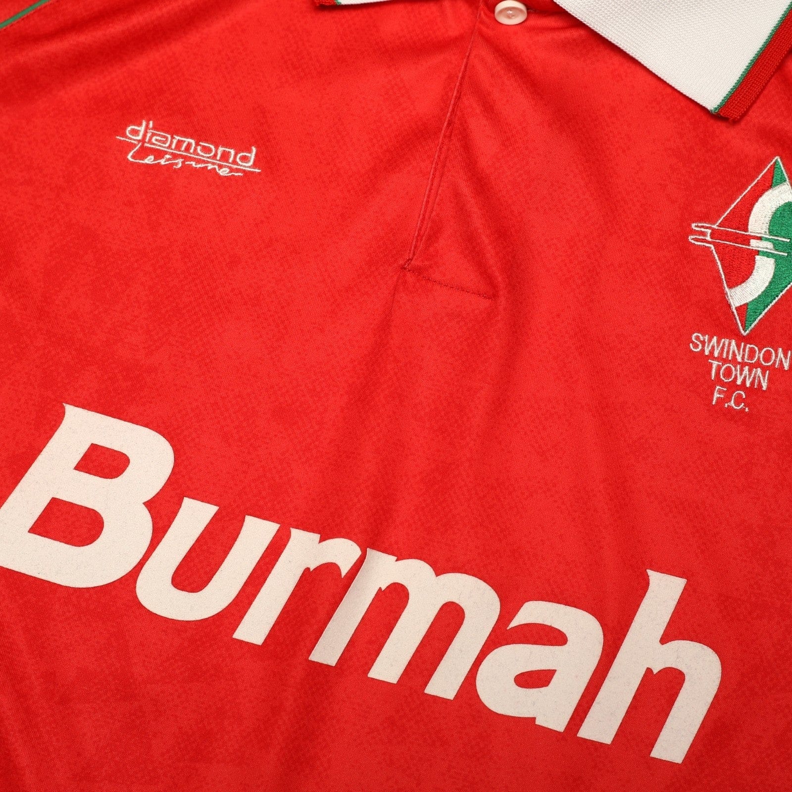 1991/93 Hoddle #4 Swindon Retro Diamond Leisure Home Football Shirt (XL)