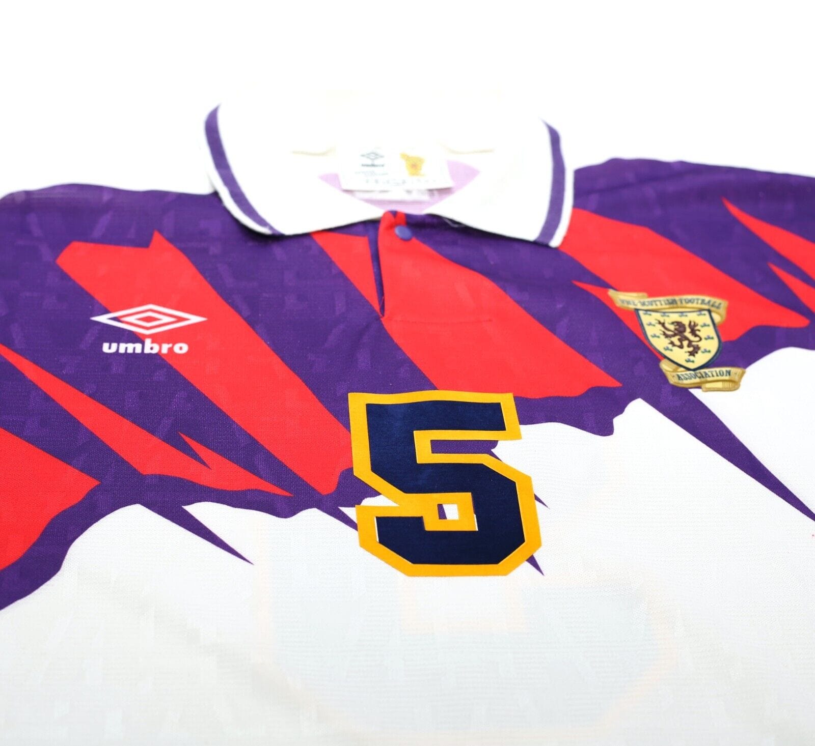 1991/93 McCOIST #5 Scotland Euro 92 Umbro Away Football Shirt (XL) Rangers
