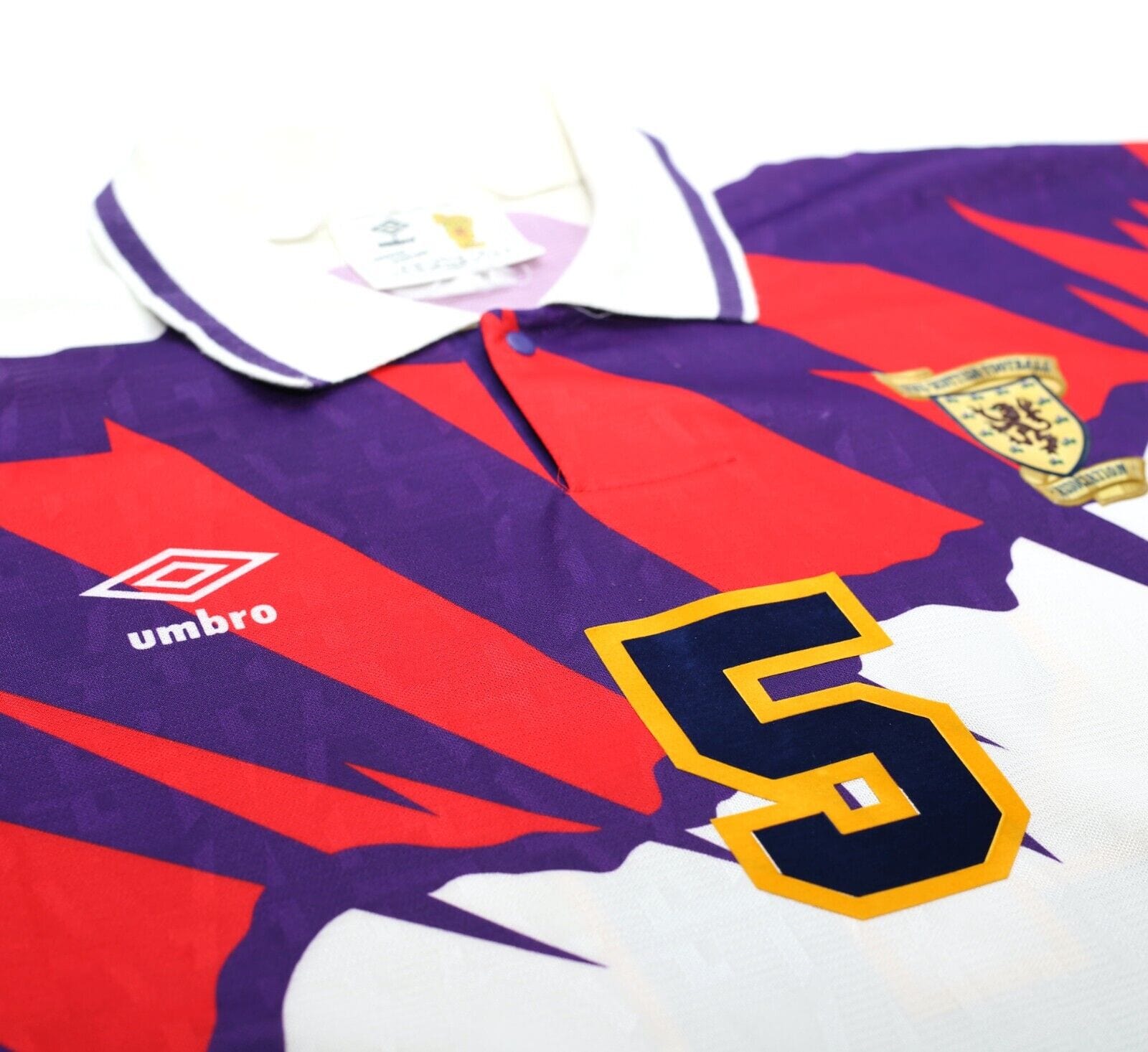 1991/93 McCOIST #5 Scotland Euro 92 Umbro Away Football Shirt (XL) Rangers