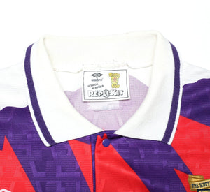 1991/93 McCOIST #5 Scotland Euro 92 Umbro Away Football Shirt (XL) Rangers