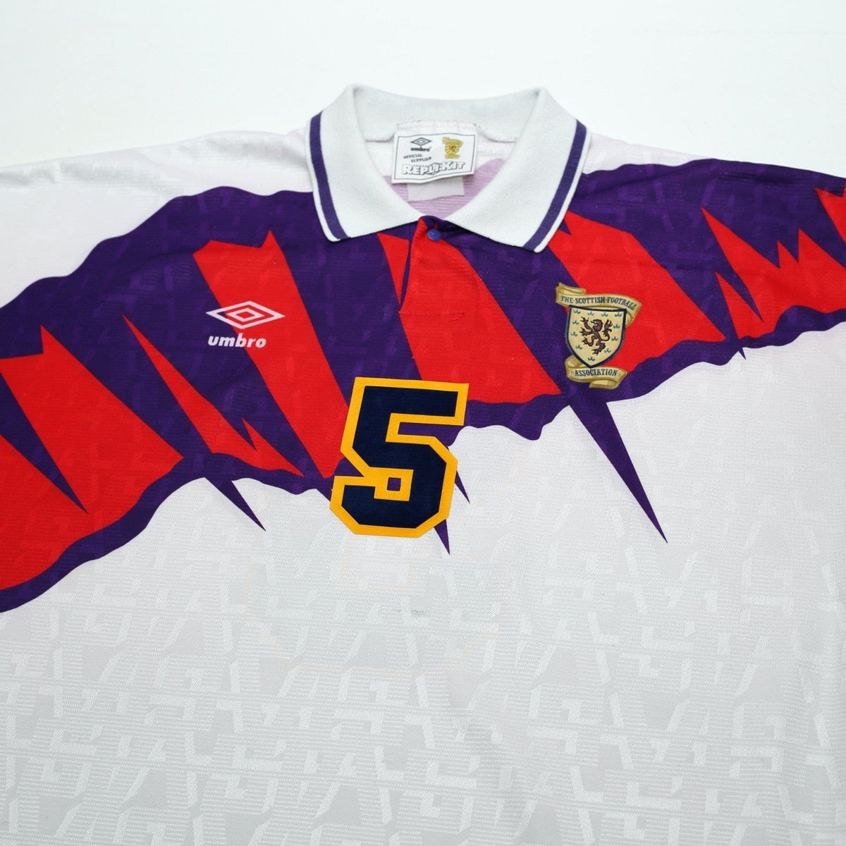 1991/93 McCoist #5 Scotland Vintage Umbro Away Football Shirt (L) Euro 92