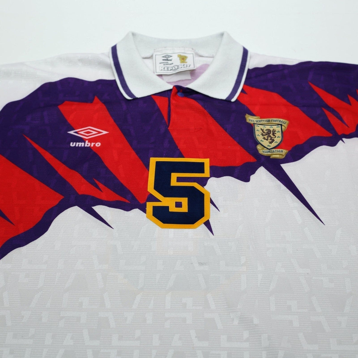 1991/93 McCoist #5 Scotland Vintage Umbro Away Football Shirt (L) Euro 92