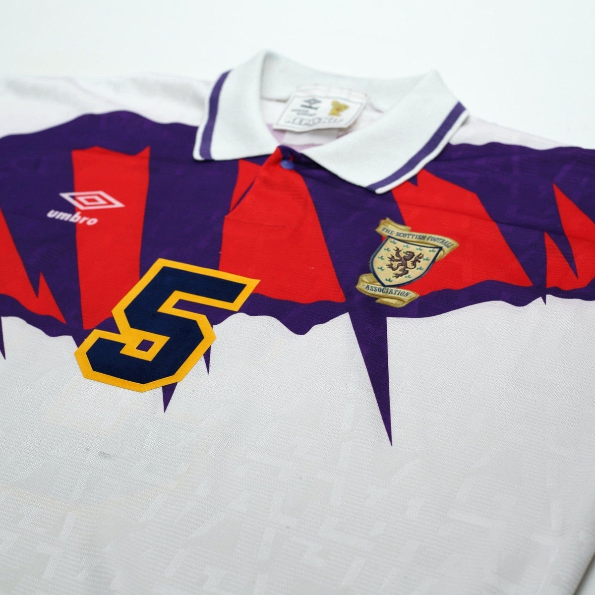 1991/93 McCoist #5 Scotland Vintage Umbro Away Football Shirt (L) Euro 92