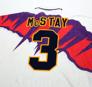 1991/93 McSTAY #3 Scotland Vintage Umbro Euro 92 Away Football Shirt (L) Celtic