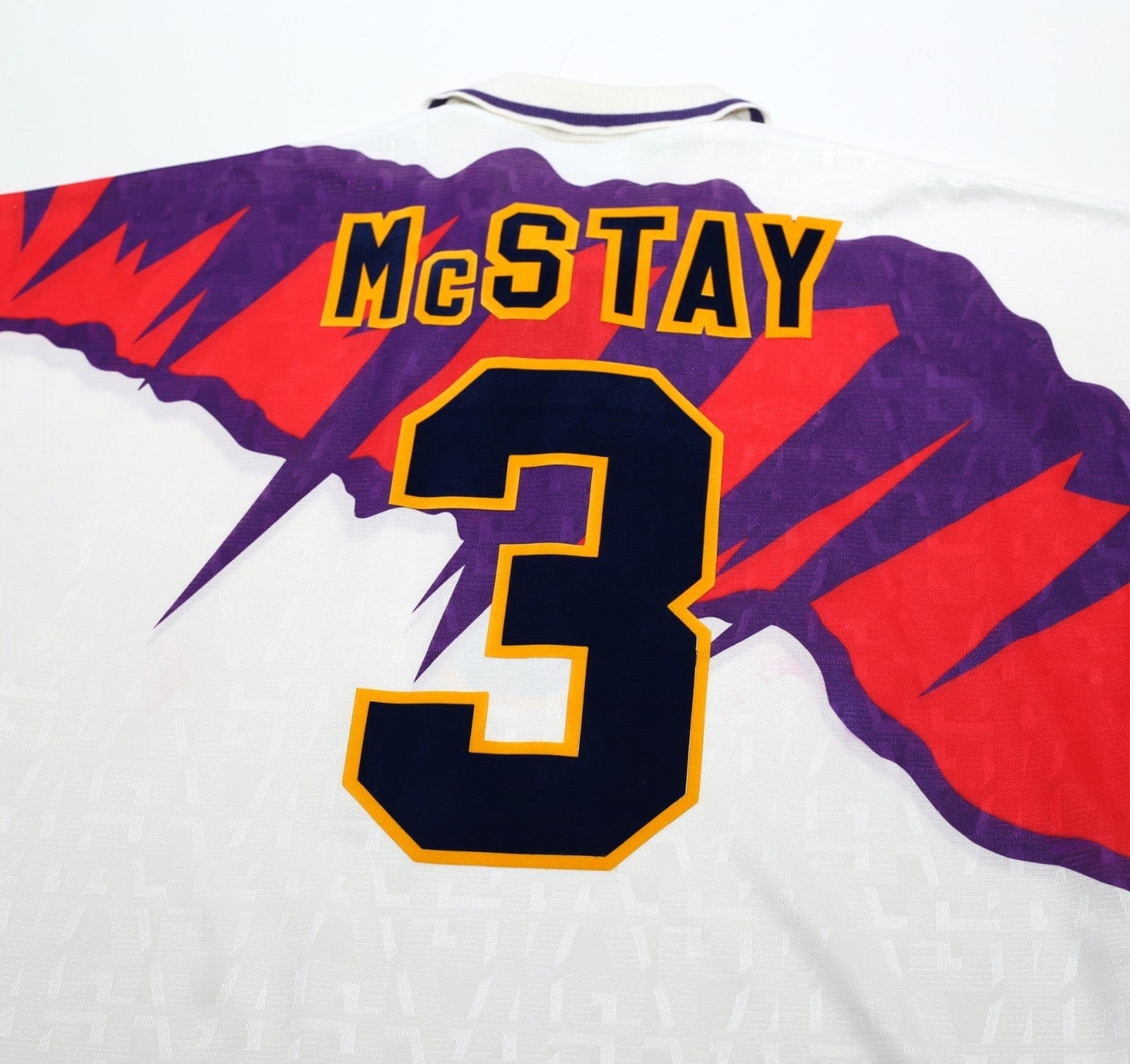 1991/93 McSTAY #3 Scotland Vintage Umbro Euro 92 Away Football Shirt (L) Celtic