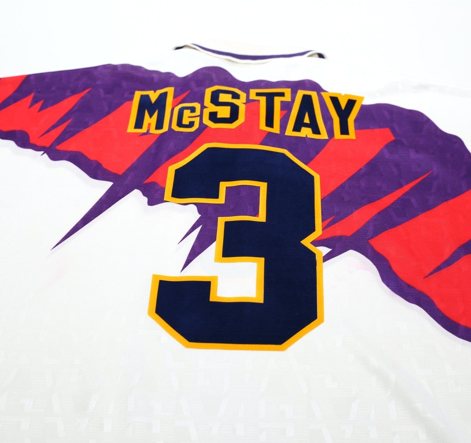 1991/93 McSTAY #3 Scotland Vintage Umbro Euro 92 Away Football Shirt (L) Celtic