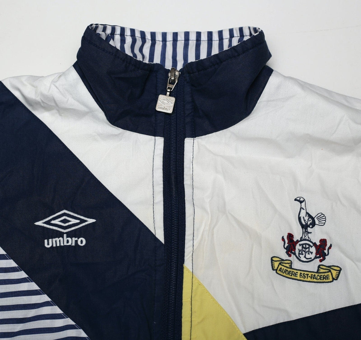 1991/93 TOTTENHAM HOTSPUR Vintage Umbro Home Football Track Top (Y) 32