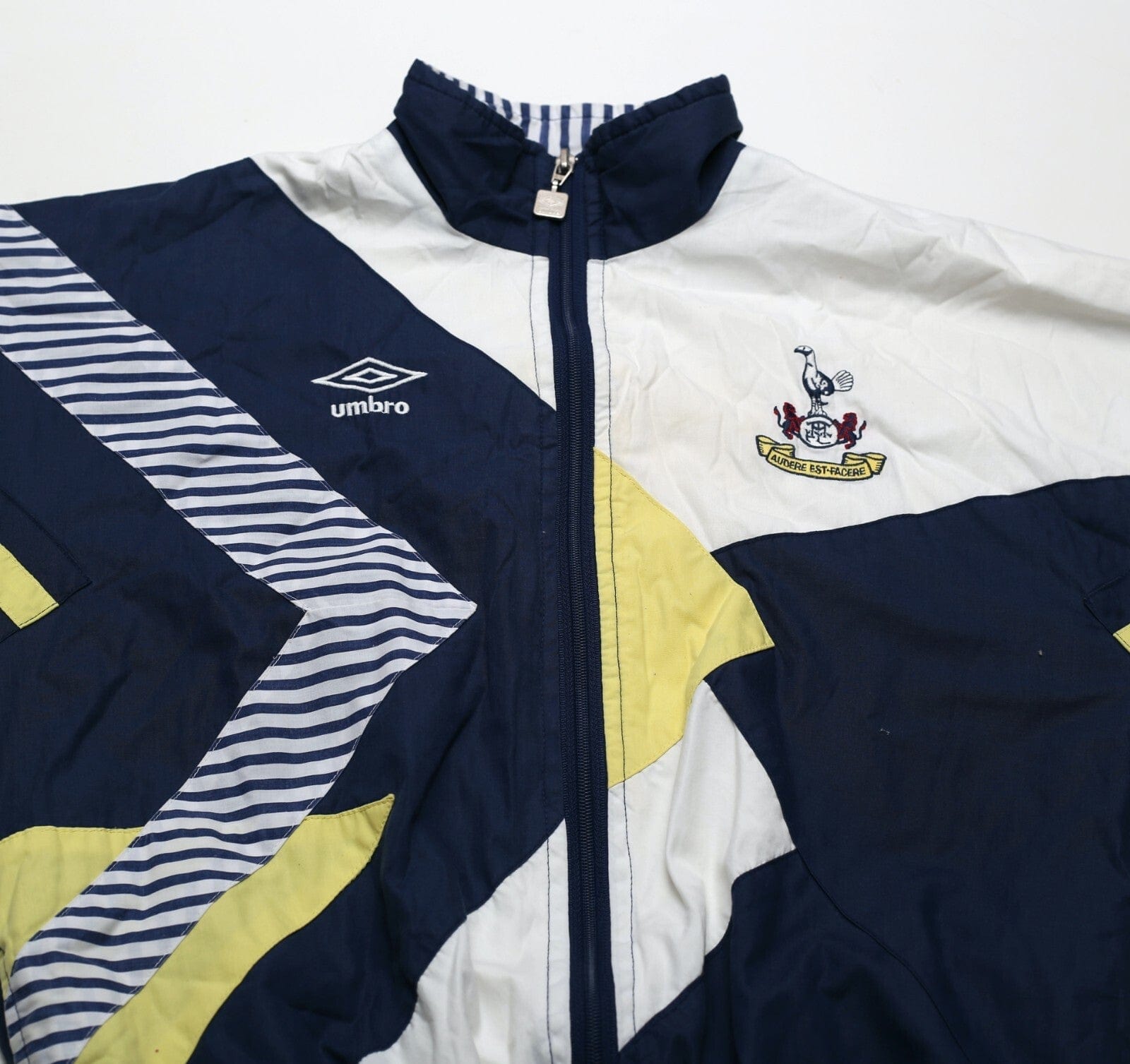 1991/93 TOTTENHAM HOTSPUR Vintage Umbro Home Football Track Top (Y) 32
