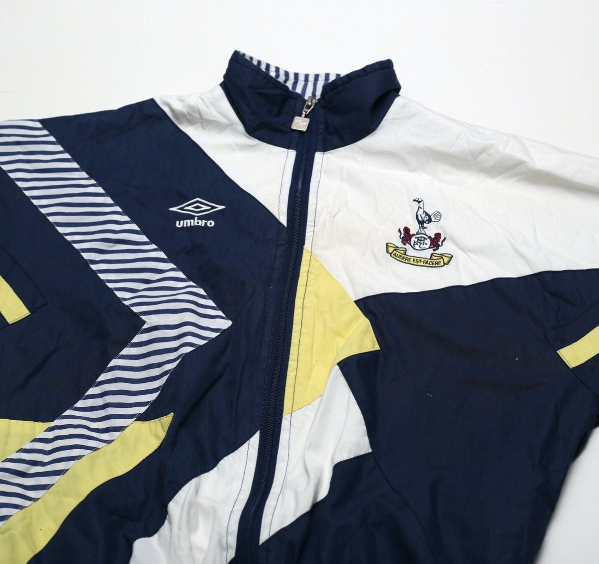 1991/93 TOTTENHAM HOTSPUR Vintage Umbro Home Football Track Top (Y) 32