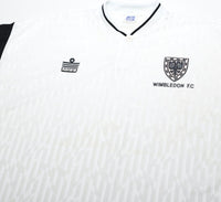 1991/93 WIMBLEDON FC Vintage Admiral Away Football Shirt Jersey (XL)