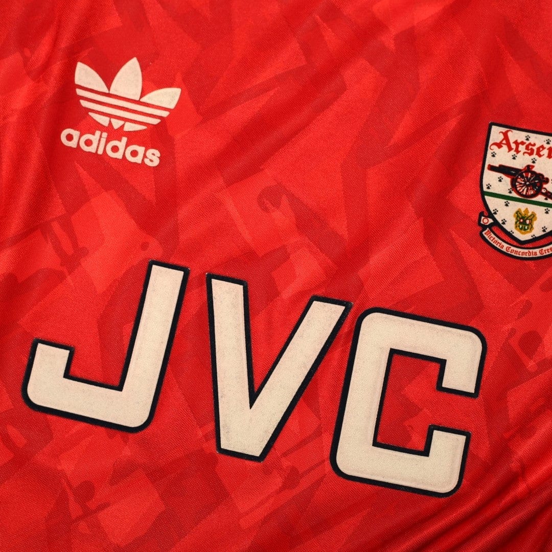 1991/93 Wright #8 Arsenal Retro adidas Originals Home Football Shirt (M)