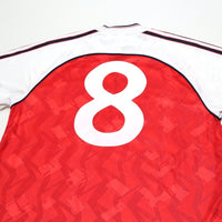 1991/93 Wright #8 Arsenal Retro adidas Originals Home Football Shirt (M)