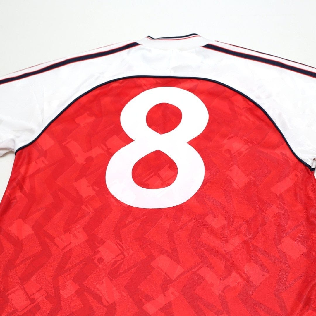 1991/93 Wright #8 Arsenal Retro adidas Originals Home Football Shirt (M)