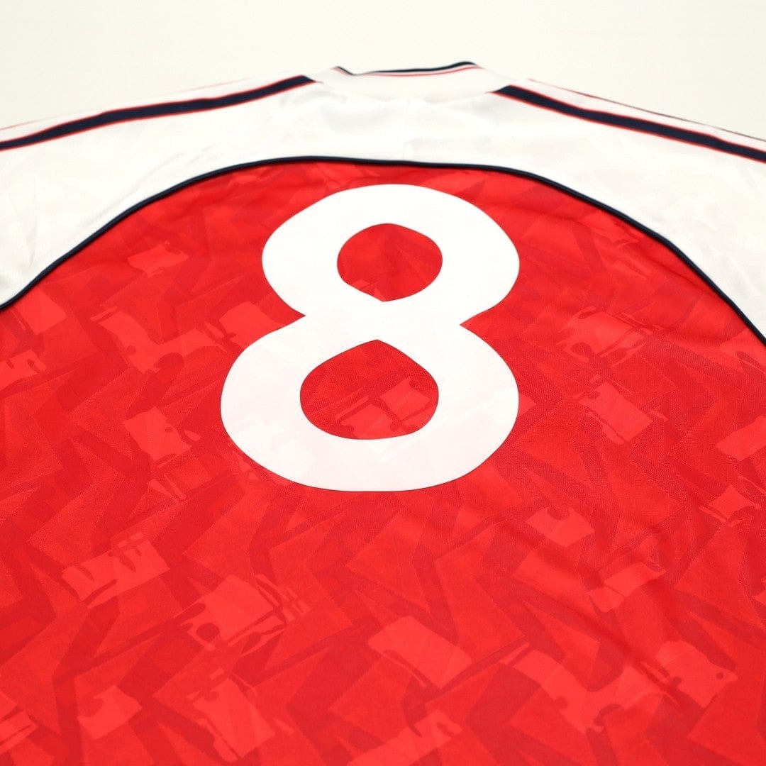 1991/93 Wright #8 Arsenal Retro adidas Originals Home Football Shirt (M)