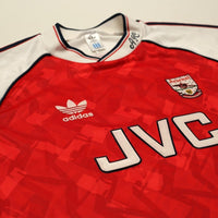 1991/93 Wright #8 Arsenal Retro adidas Originals Home Football Shirt (M)