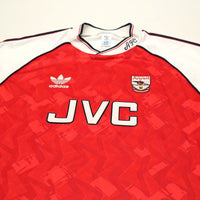 1991/93 Wright #8 Arsenal Retro adidas Originals Home Football Shirt (M)