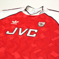 1991/93 Wright #8 Arsenal Retro adidas Originals Home Football Shirt (M)