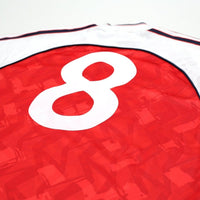 1991/93 Wright #8 Arsenal Retro adidas Originals Home Football Shirt (M)