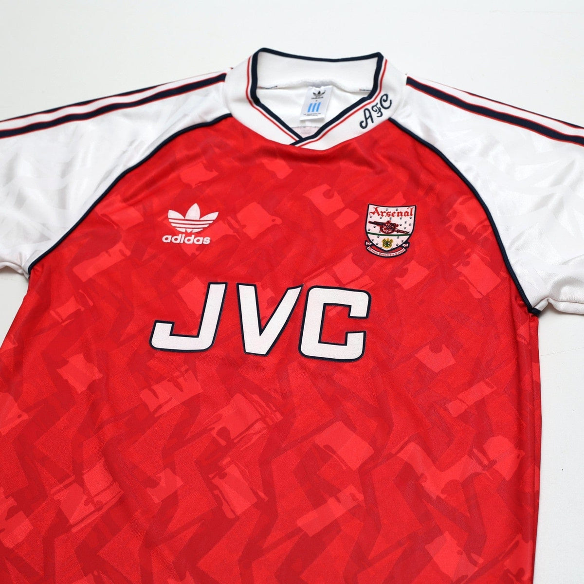 1991/93 Wright #8 Arsenal Retro adidas Originals Home Football Shirt (S)